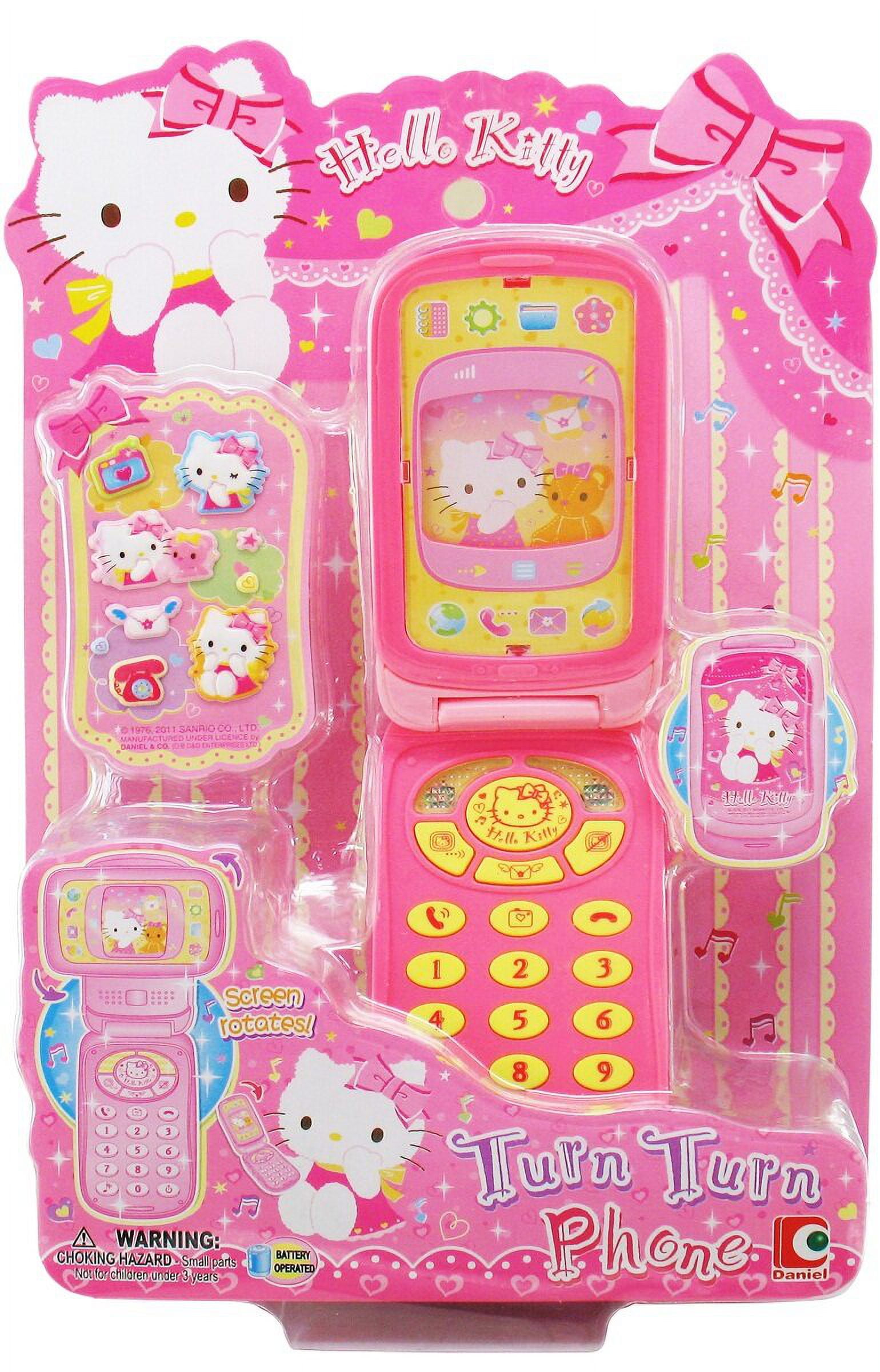 Hello Kitty Turn Turn Phone Hello Kitty rotating flip phone KT50049 children