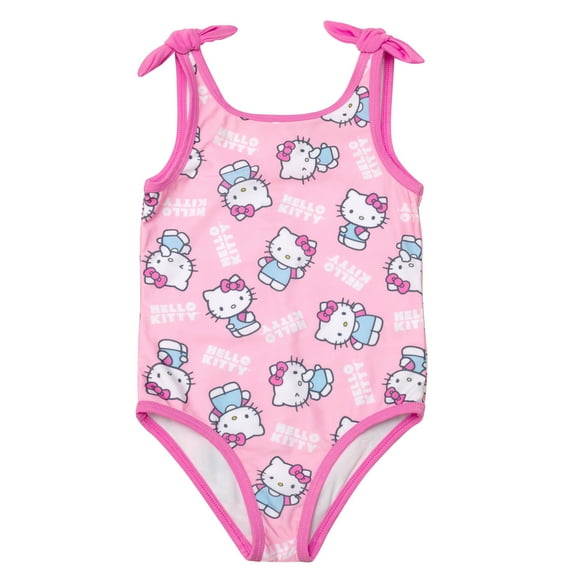Hello Kitty UPF 50  One Piece Bathing Suit Little Kid to Big Kid