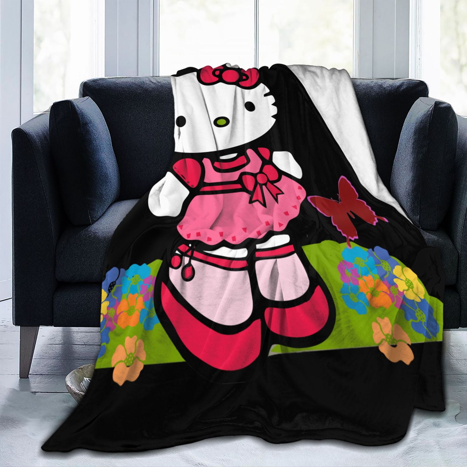 Hello Kitty Ultra Soft Throw Blanket Extra Large Super Soft And Warm Blankets For Couch Sofa And Bed Cozy Fuzzy And Lightweight 40 X30 Walmart
