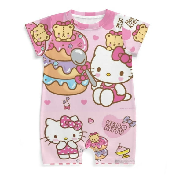 Hello Kitty Unisex Baby Boy Girl Jumpsuit Romper Bodysuit Playsuit One Piece Outfit Clothes 0-3M
