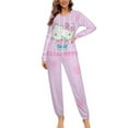 thumbnail image 1 of Hello Kitty Unisex Onesie Pajamas Zipper Jumpsuit Hooded One Piece Sleepwear for Family Mens Womens, 1 of 8