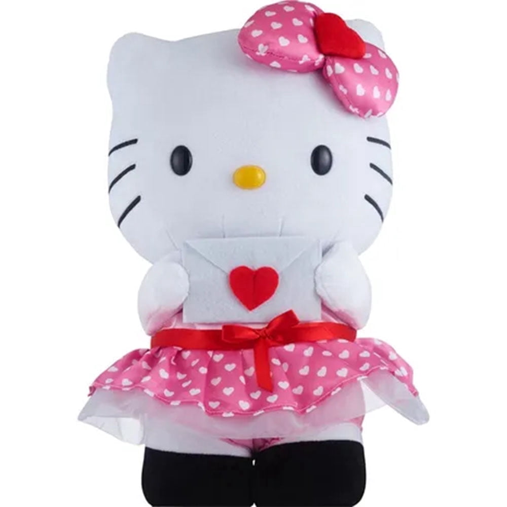 Hello Kitty Valentine's Day Plush Decoration Decor - Door Porch Greeter - Large Size 17 in Tall