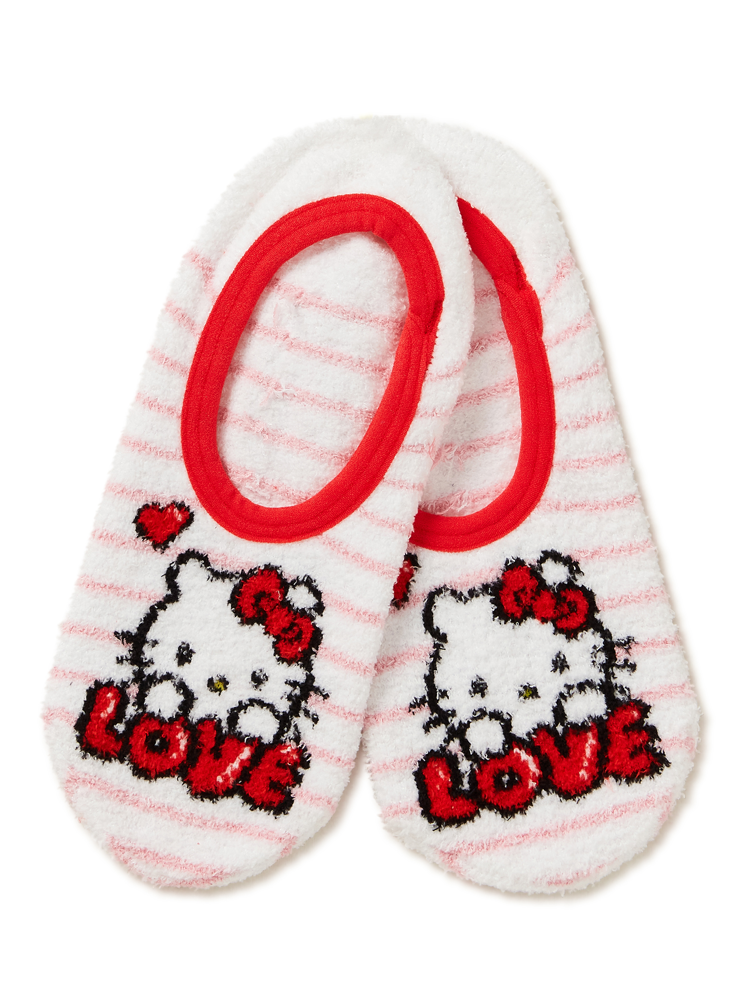 Hello Kitty, Valentine's Day Women's Liner Socks with Grippers, 1-Pack, Size 4-10 - image 1 of 5