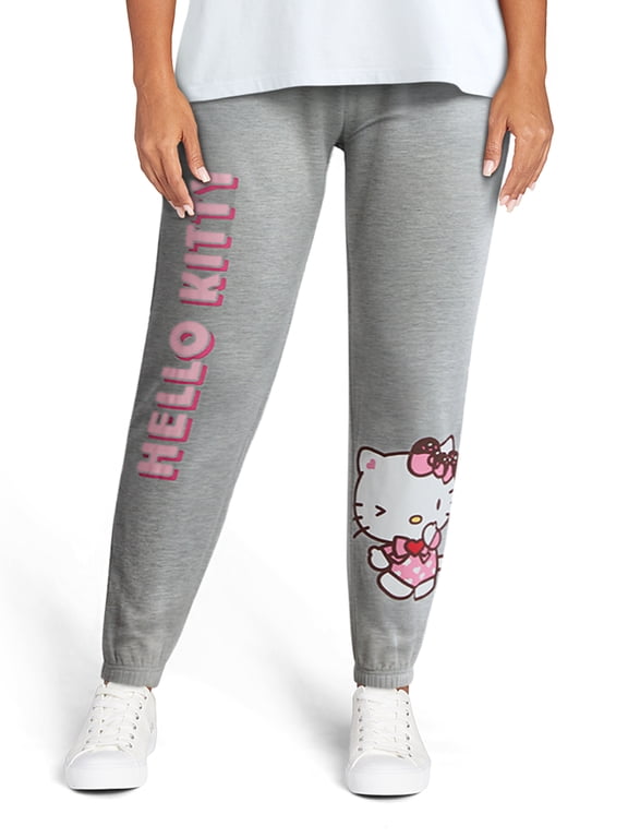 Hello Kitty Valentine’s Graphic Jogger Pants, Women's