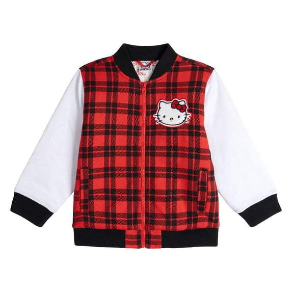 Hello Kitty Varsity Zip Up Bomber Jacket Little Kid to Big Kid