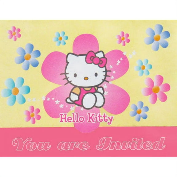 Hello Kitty Vintage 2003 'Pastel' Invitations and Thank You Notes w/ Envelopes (8ct ea.)