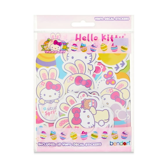 Hello Kitty Vinyl Sticker Pack, 18 Vinyl Sticker Decals