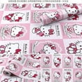 thumbnail image 1 of Hello Kitty Wallpaper Pink Waterproof PVC Living Room Bedroom Decorative Wall Adhesive Paper Sticker School Table Cabinet  Decor, 1 of 25
