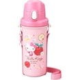 thumbnail image 1 of Hello Kitty Water Bottle from Japan with Push-Button Cover and Carrying Strap. 600ml, 1 of 7