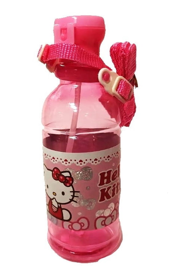 Water Bottle with Straw and Carry Straps