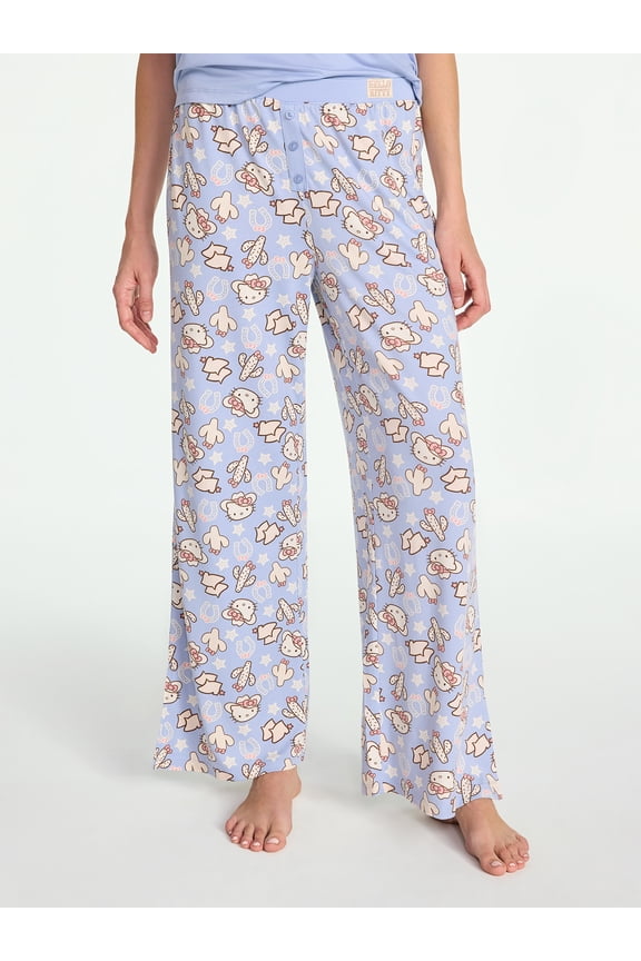 Women's and Women’s Plus Western Print Sleep Pants, Sizes XS-3X