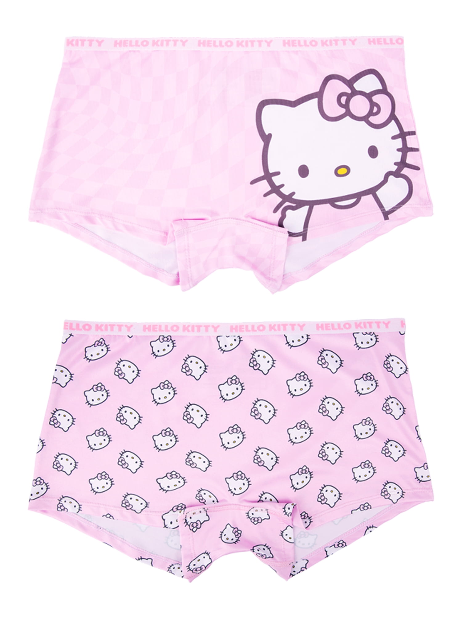 Hello Kitty Woman's and Juniors Boyshort Underwear, 2-Pack, Size S-XL