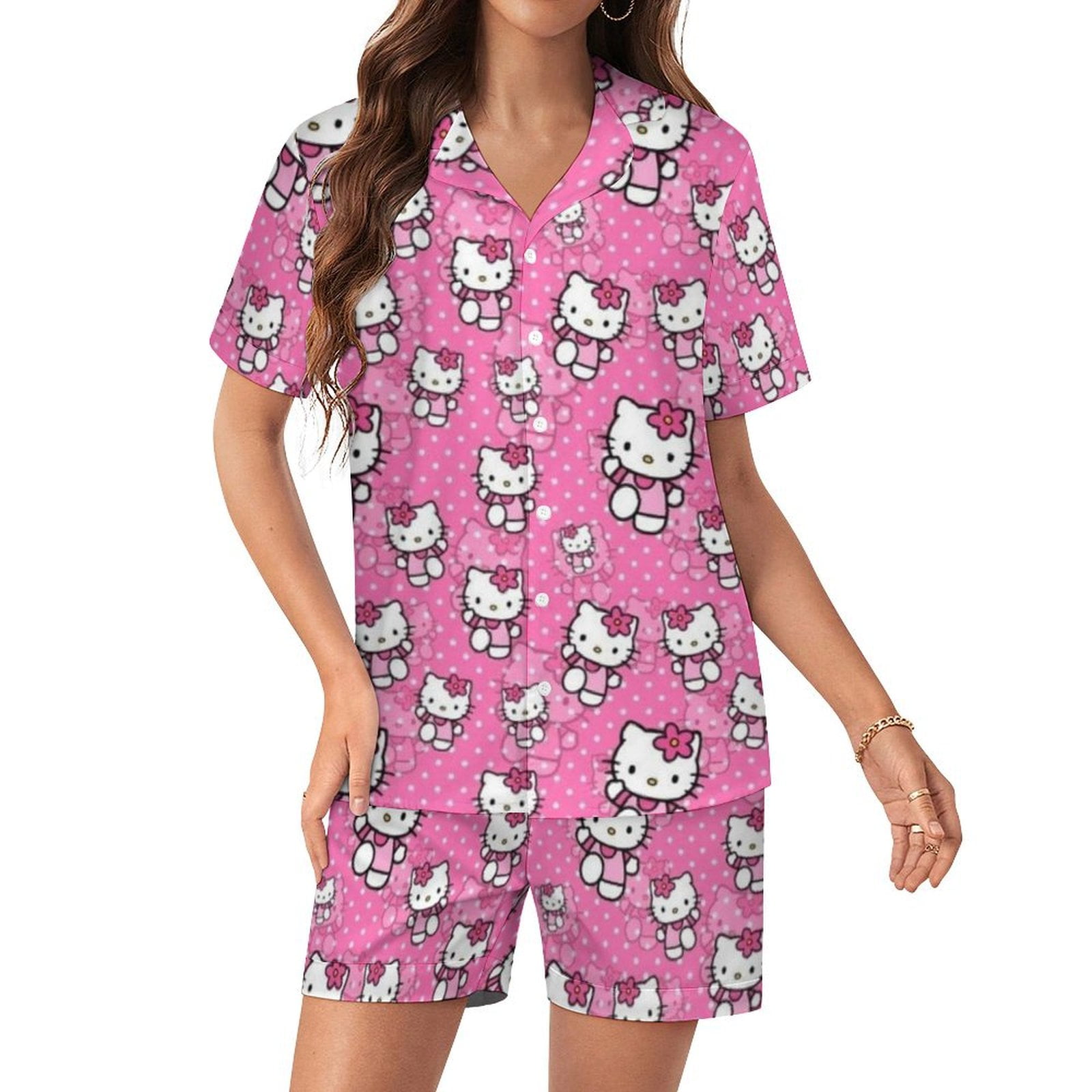Mischievous Hello Kitty Pajama Set