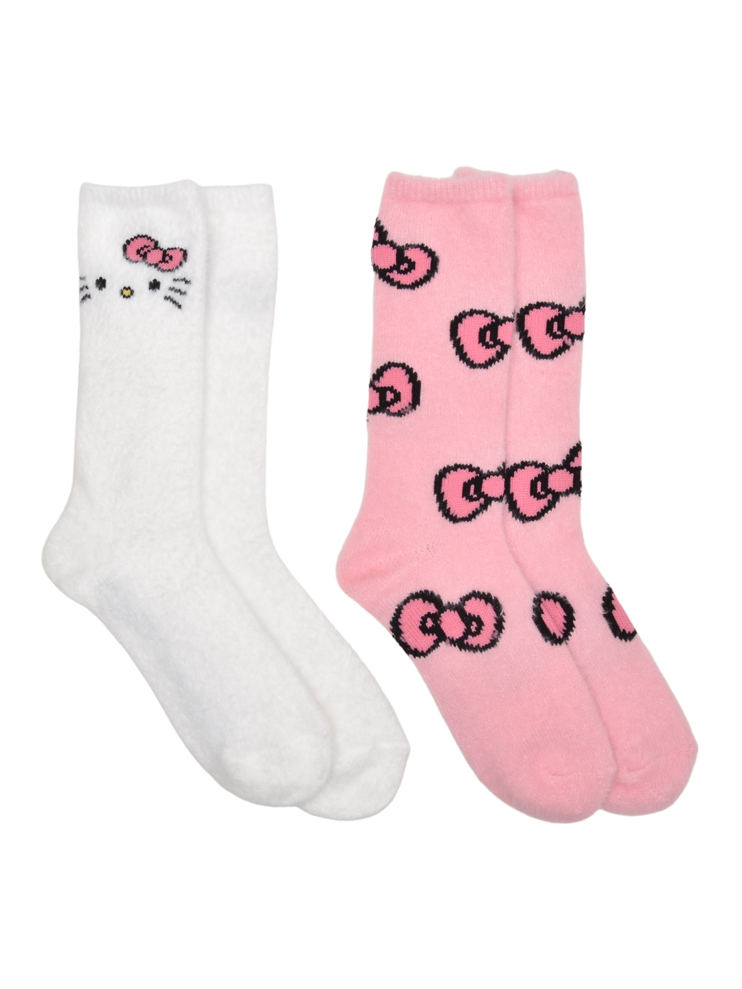 Hello Kitty Women's 2-Pack Boot Socks, Shoe Size 4-10