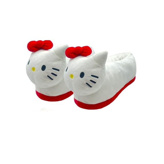 Hello Kitty Women's 3D Plush Head Slippers, 1-Pack, Sizes XS/S, M/L, L/XL
