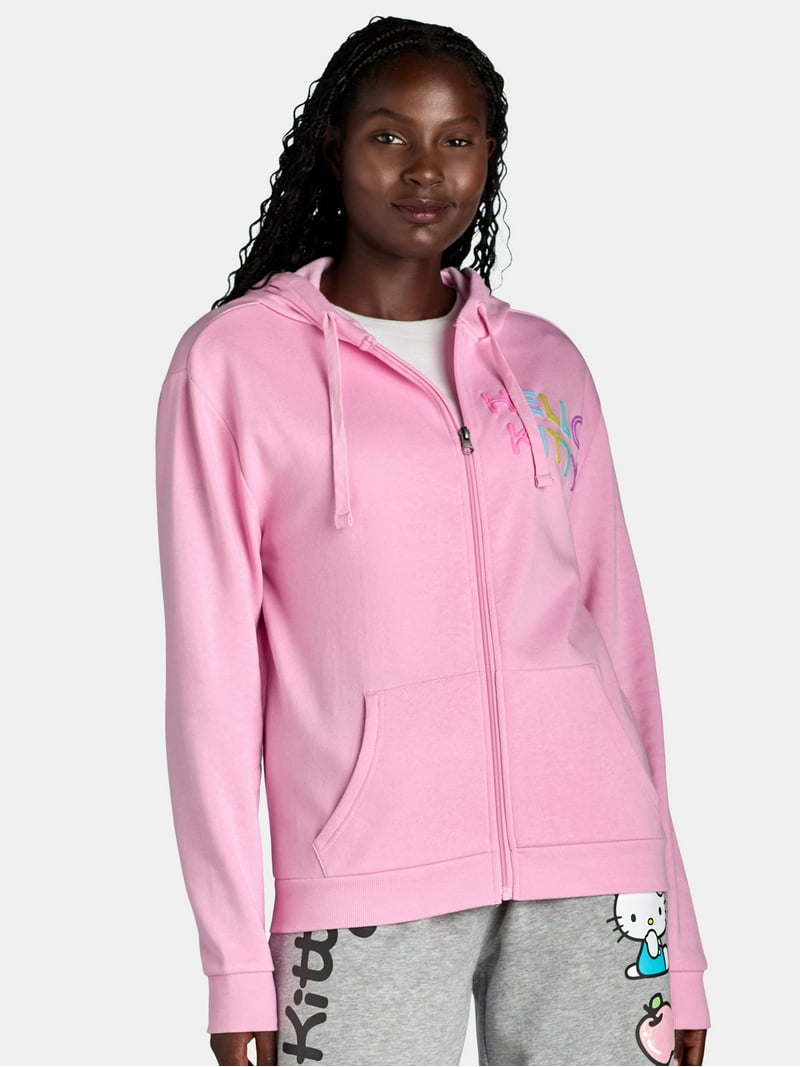 Hello Kitty Women's 50th Anniversary Graphic Zip Hoodie, Sizes XXS
