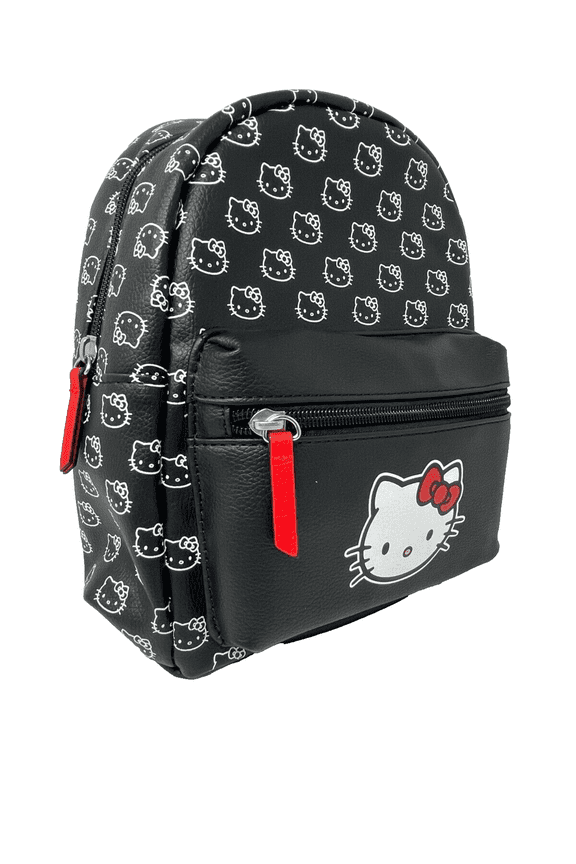 Women's Adjustable Padded Shoulder Straps Mini Deluxe Backpack with Front Pocket, Black