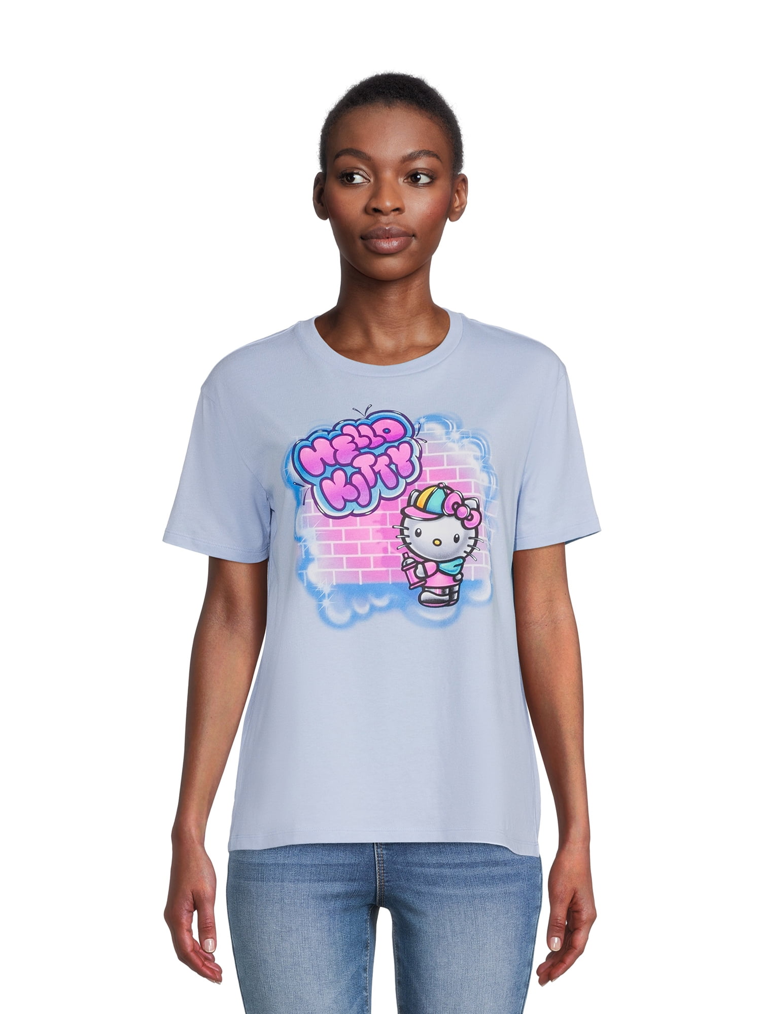 Hello Kitty Women's Graffiti Graphic T-Shirt 