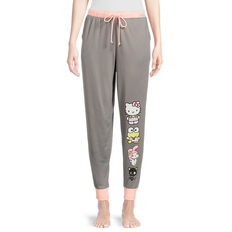 Hello Kitty Women's Graphic Sleep Jogger Pants, Sizes XS-3X 
