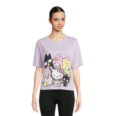 Hello Kitty Women’s Graphic Sleep Tee with Short Sleeves, Sizes XS-3X