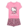 thumbnail image 1 of Hello Kitty Women's Graphic Tee and Short Set, 2-Piece, Sizes XS-3X, 1 of 8