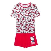 SANRIO Hello Kitty Women's Graphic Tee and Short Set, 2-Piece, Sizes XS-3X