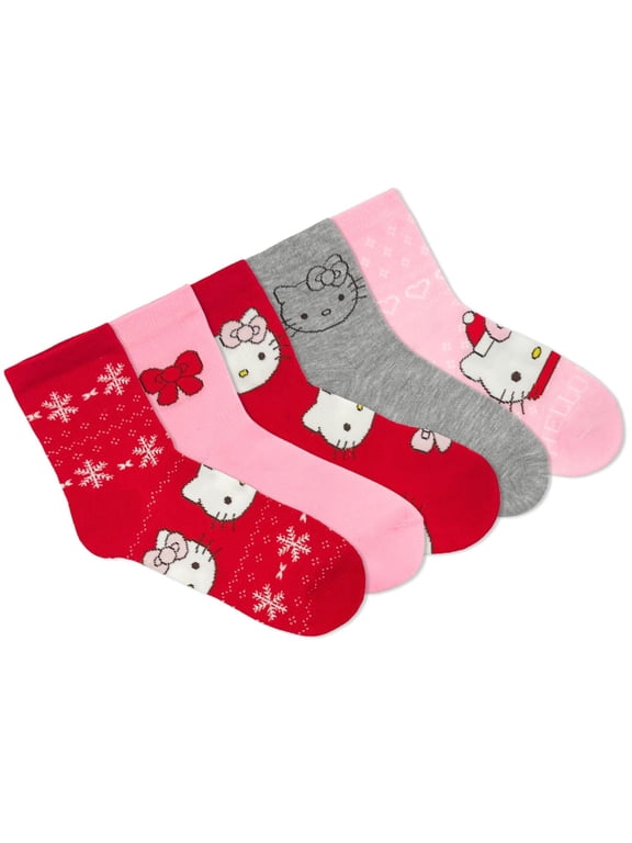 Women's Holiday Capri Socks, 5-Pack, Size 4-10