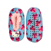 HELLO KITTY Disney The Nightmare Before Christmas Women's Holiday Fuzzy Babba 3D Slipper Socks, 1-Pack, Size 7-9.5