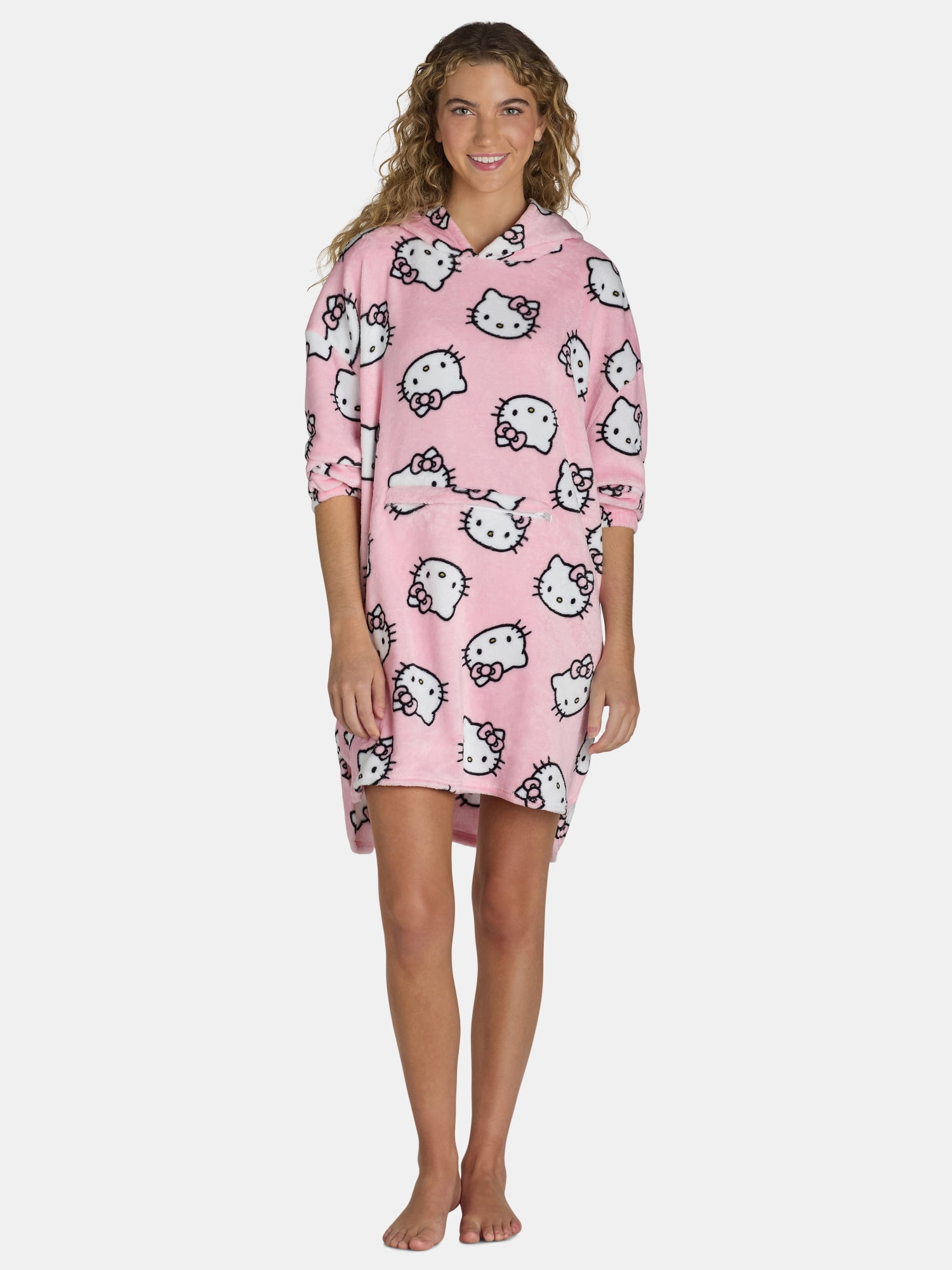 Hello Kitty Women's Hooded Lounger - Walmart.com