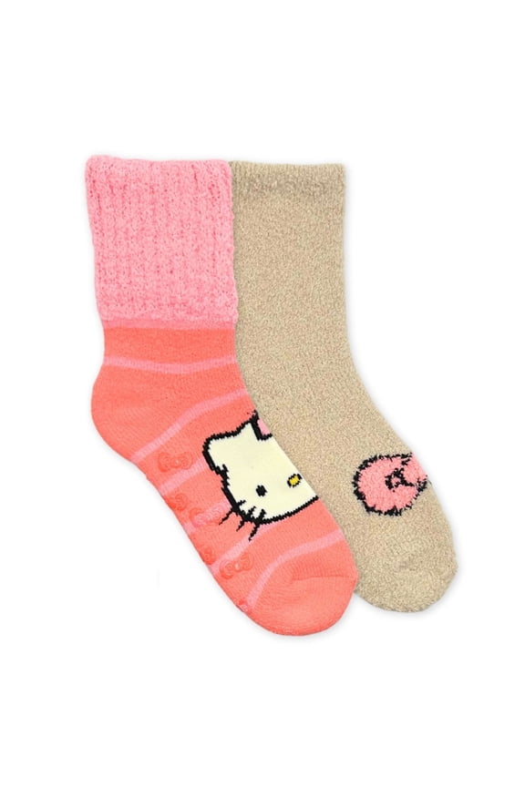 Women's Lounge Socks with Grippers, 2-Pack, Size 4-10