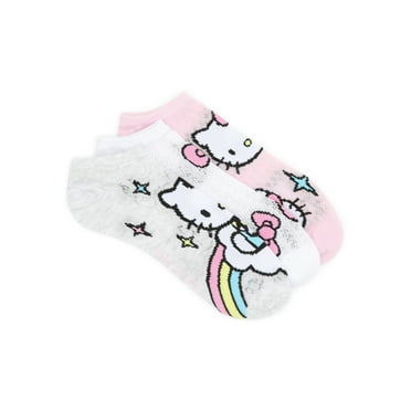 Hello Kitty Women's No-Show Socks, 3-Pack