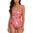 thumbnail image 1 of Hello Kitty Women's One Piece Swimsuit Athletic Training Swimwear Bathing Suit, 1 of 7
