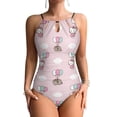 thumbnail image 1 of Hello Kitty Women's One Piece Swimsuit High Neck Tummy Control Swimwear Bathing Suit, 1 of 7