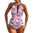 thumbnail image 1 of Hello Kitty Women's One Piece Swimsuit High Neck Tummy Control Swimwear Bathing Suit, 1 of 7