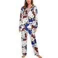 thumbnail image 1 of Hello Kitty Women's Pajama Sets Long Sleeve Button Down Sleepwear Nightwear Soft Pjs Lounge Sets, 1 of 6