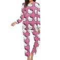 thumbnail image 1 of Hello Kitty Women's Pajama Sets Long Sleeve Pajamas Top And Pants Sleepwear Nightwear Soft Pjs Lounge Sets, 1 of 8