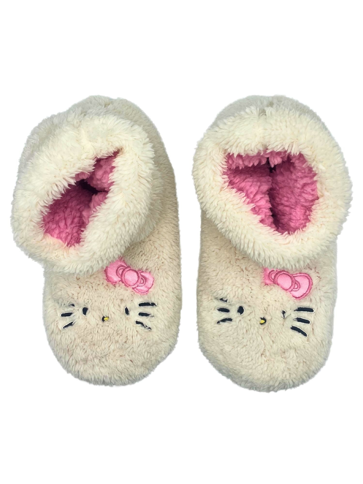 Hello Kitty Women's Plush Bootie Slipper Socks, 1-Pack, Sizes S/M-M/L