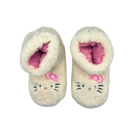 Hello Kitty Women's Plush Bootie Slipper Socks, 1-Pack, Sizes S/M-M/L