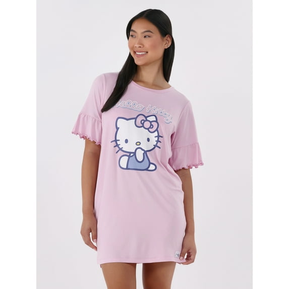 Hello Kitty Women's Sleep Shirt, Sizes XS-3X