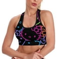 thumbnail image 1 of Hello Kitty Women's Sports Bras Fitness Workout Crop Tank Top Padded Yoga Top, 1 of 7