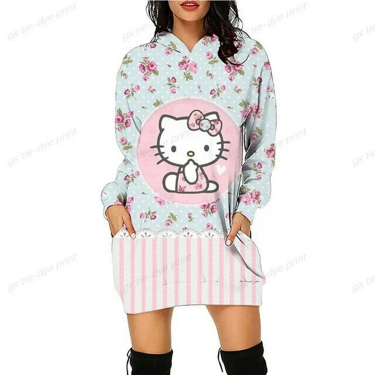 Anime hoodie dress fashion