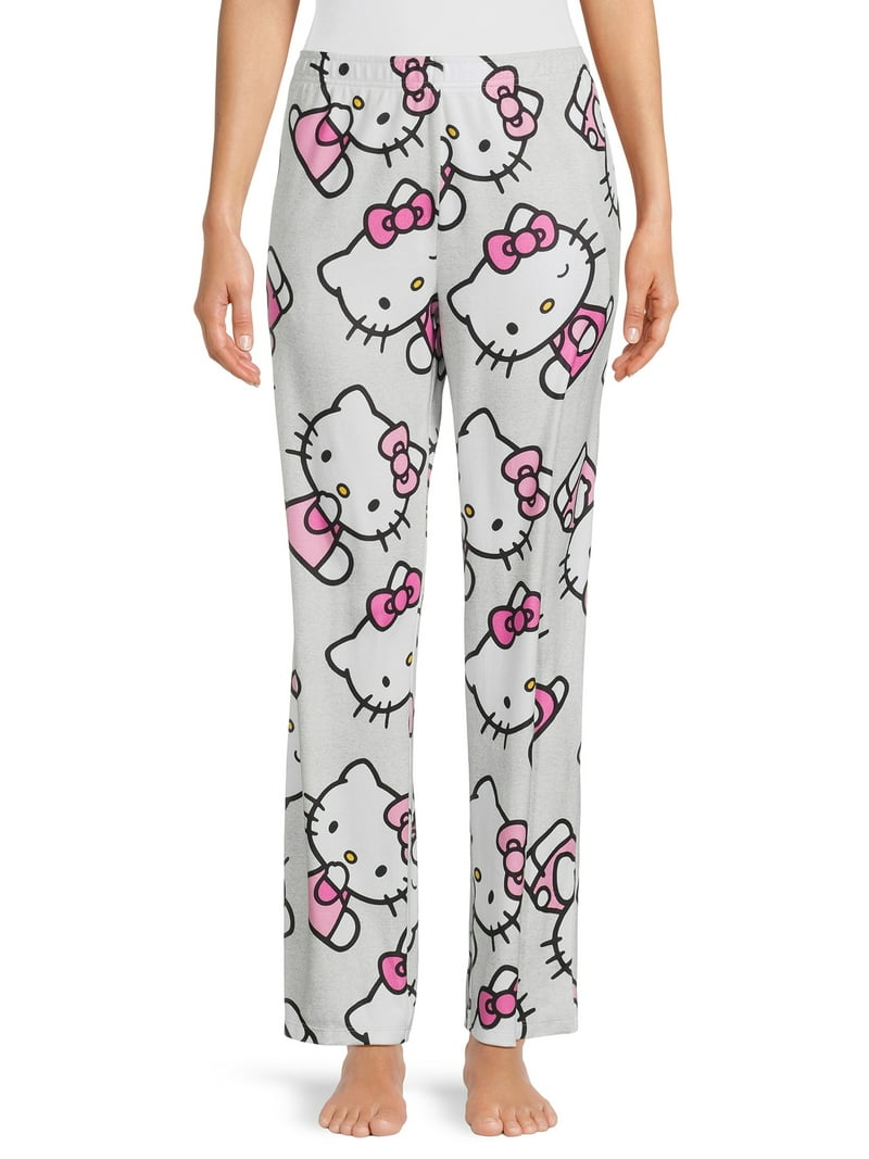 Hello Kitty Women's Lounge Pants, Wink Allover Print, Mid-Rise
