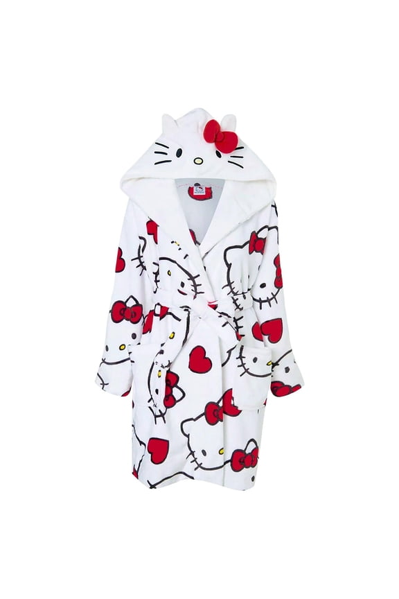 Womens 3D Ears Fleece Robe
