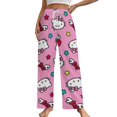 thumbnail image 1 of Hello Kitty Womens Comfy Pajama PJ Pants Lounge Pants Sleepwear Drawstring PJ Bottoms Pants, 1 of 7