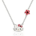 thumbnail image 1 of Hello Kitty Womens January Birthstone Necklace - Burgundy, 1 of 6