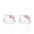 thumbnail image 1 of Hello Kitty Womens Sterling Silver Hello Kitty Face Stud Earrings, 1 of 6