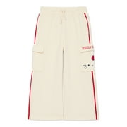 WONDER NATION Hello Kitty Baby and Toddler Girls Graphic Fleece Cargo Pants, Sizes 12M-3T