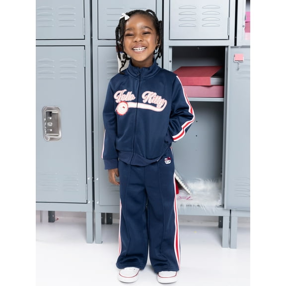 Wonder Nation Hello Kitty Baby and Toddler Girls Graphic Track Pants, Sizes 12M-3T