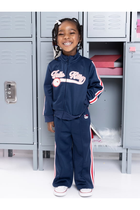 Hello Kitty Baby and Toddler Girls Graphic Track Pants, Sizes 12M-3T