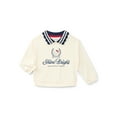 thumbnail image 1 of Wonder Nation Hello Kitty Baby and Toddler Girls Collared Graphic Sweatshirt with Long Sleeves, Sizes 12M-3T, 1 of 4